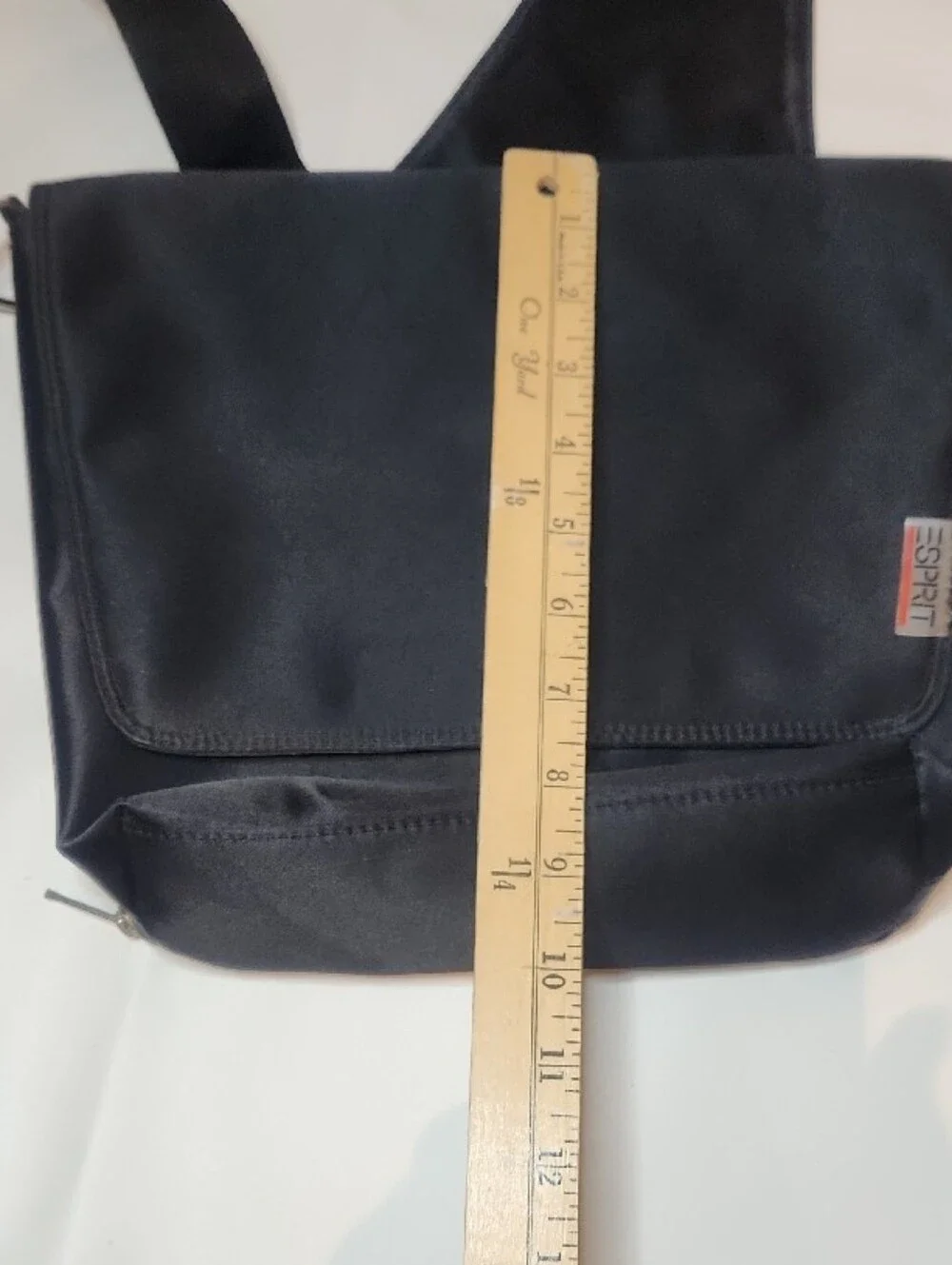 Vintage ESPIRIT Black Nylon Messenger Crossbody Bag